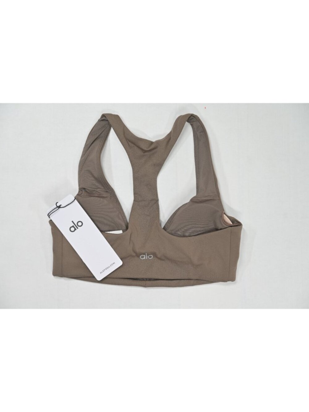 ALO Yoga Alo Softsculpt Base Bra W9822R in Olive Tree - Picture 2 of 7